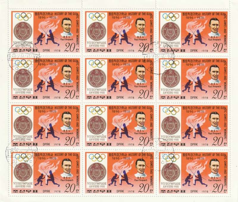 North Korea DPR - 1978 - History of Olympic Games and Winners