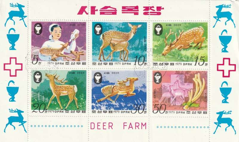 North Korea DPR - 1979 - Sika Deer Farm
