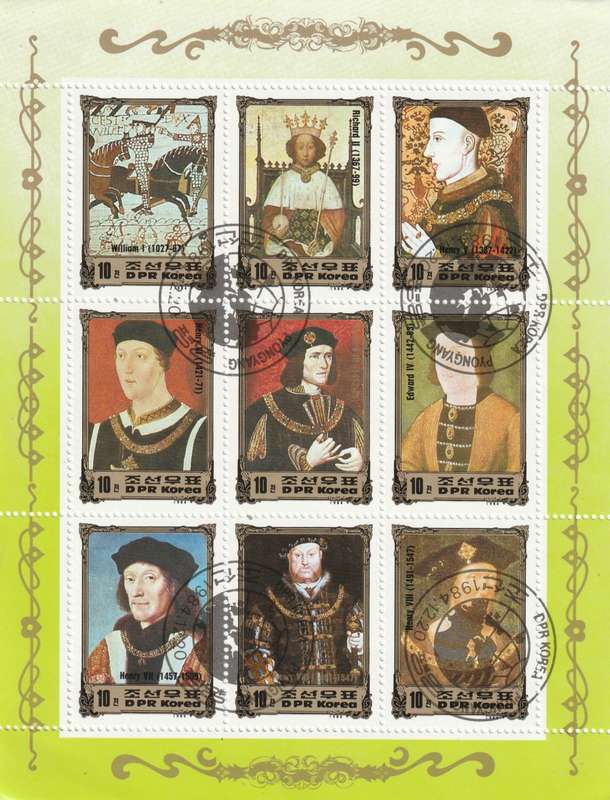 North Korea DPR - 1984 - European Royalty British Monarchs