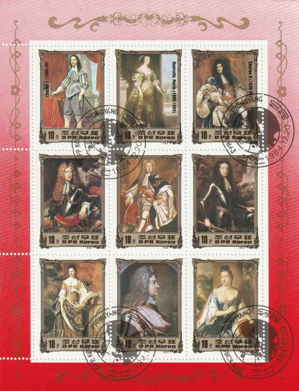 North Korea DPR - 1984 - European Royalty British Monarchs