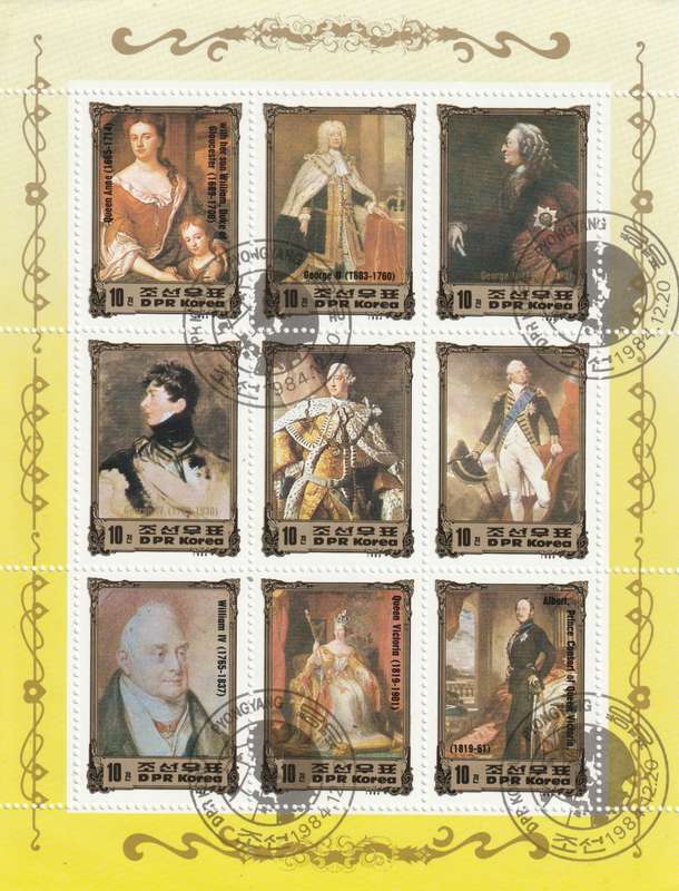 North Korea DPR - 1984 - European Royalty British Monarchs