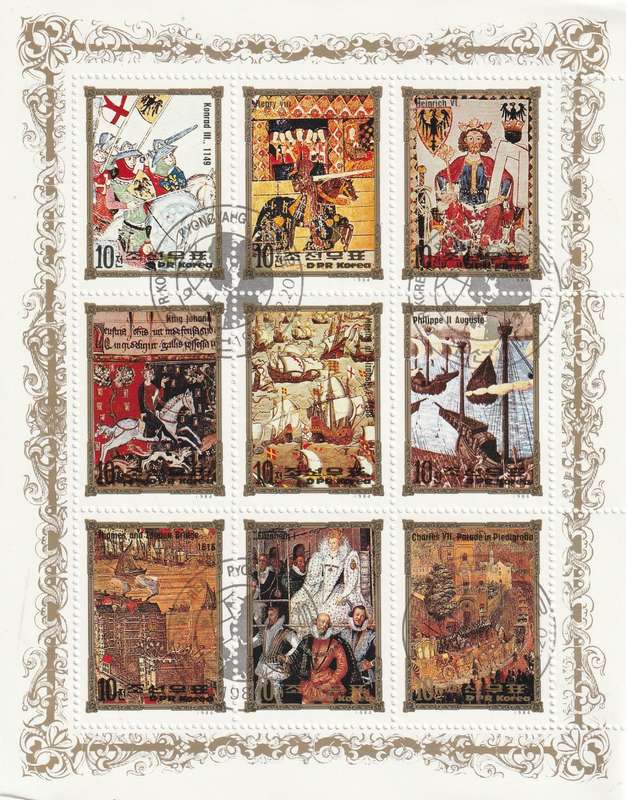 North Korea DPR - 1984 - Historic European Royalty Scenes