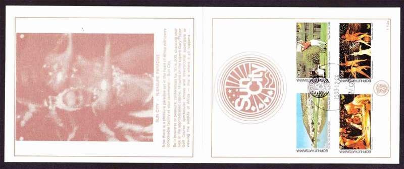 Bophuthatswana - 1980 - Sun City Hotel Casino Country Club Tourism - First Day Collectors Small Card