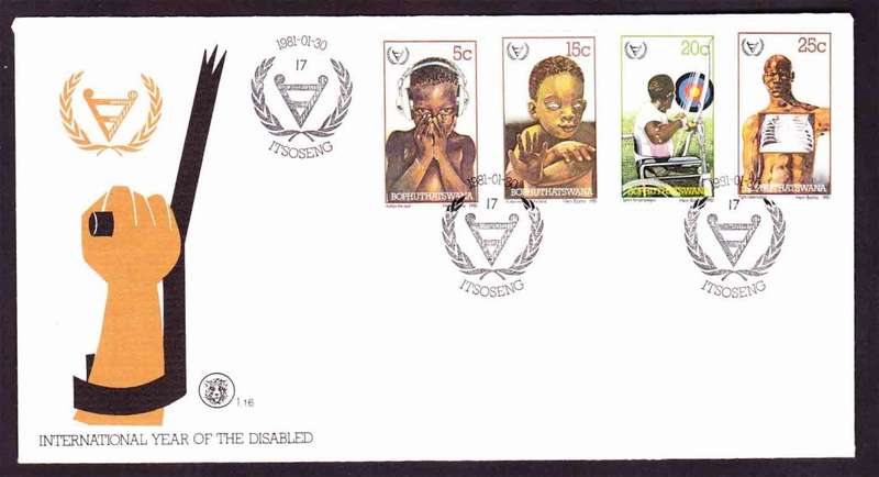 Bophuthatswana - 1981 - International Year of the Disabled - First Day Cover - Small