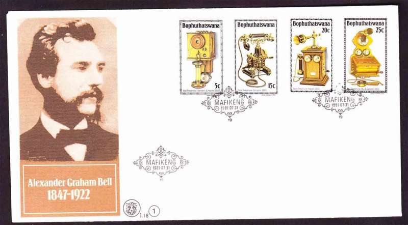 Bophuthatswana - 1981 - History of the Telephone - First Day Cover - Small