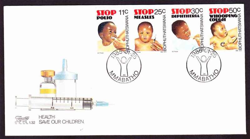 Bophuthatswana - 1985 - Child Health Care - First Day Cover - Small