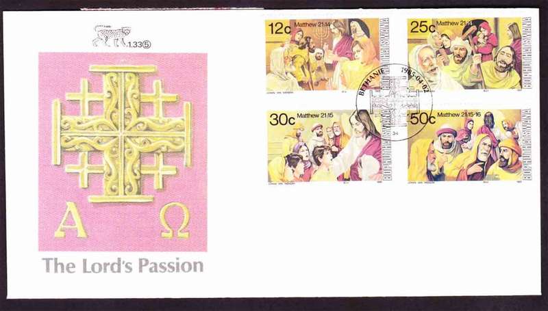 Bophuthatswana - 1985 - Easter The Lords Passion - First Day Cover - Small