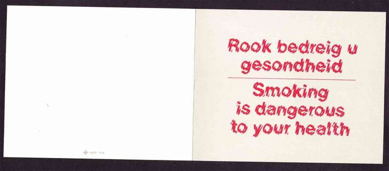 Bophuthatswana - 1980 - Stop Smoking Campaign, Cigarette - First Day Collectors Small Card