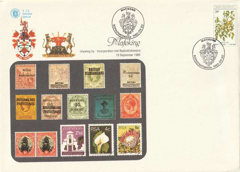Bophuthatswana - 1980 - Mafiking Mafeking Incorporation - First Day Cover - Large