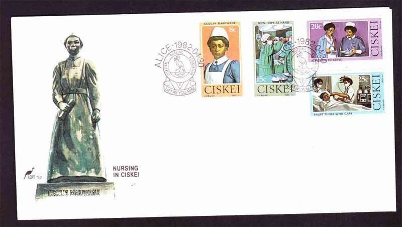 Ciskei - 1982 - Nursing in Ciskei Cecilia Makiwane - First Day Cover - Small