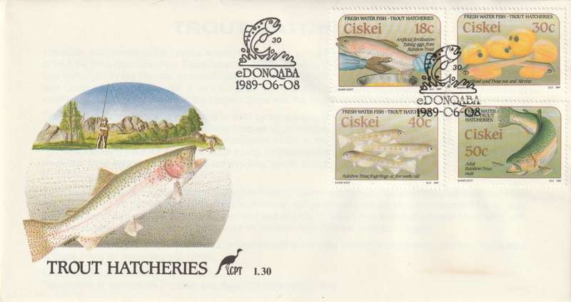 Ciskei - 1989 - Trout Hatcheries Fish - First Day Cover - Small