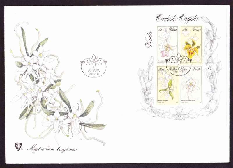 Venda - 1981 - Orchids Flowers Flora - First Day Cover - Large
