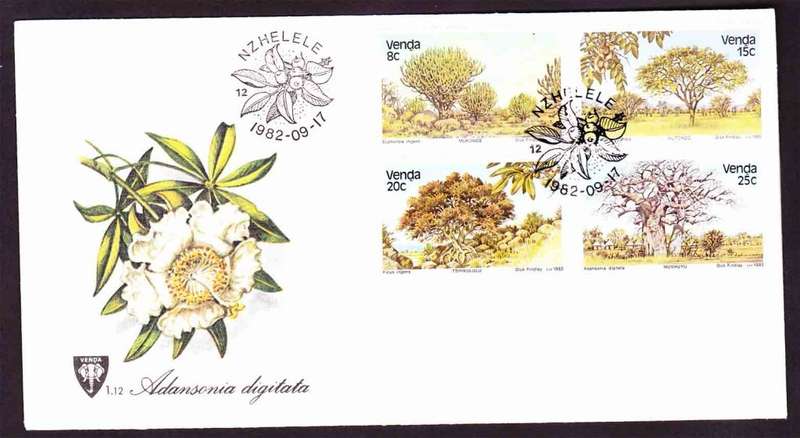 Venda - 1982 - Indigenous Trees - First Day Cover - Small