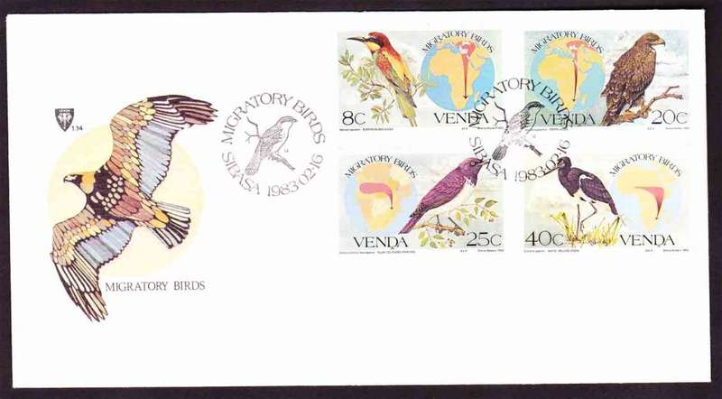 Venda - 1983 - Migratory Birds Vogel Zugvogel - First Day Cover - Small