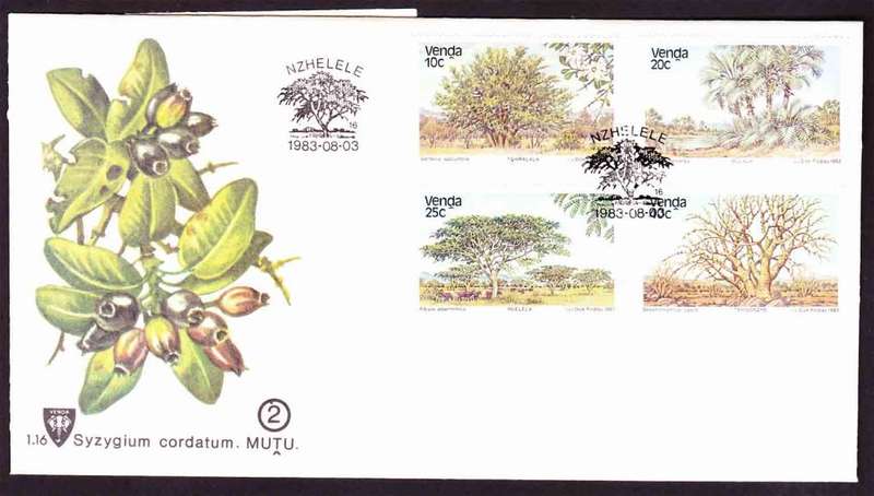 Venda - 1983 - Indigenous Trees - First Day Cover - Small