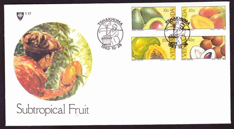 Venda - 1983 - Subtropical Fruit Fruits - First Day Cover - Small