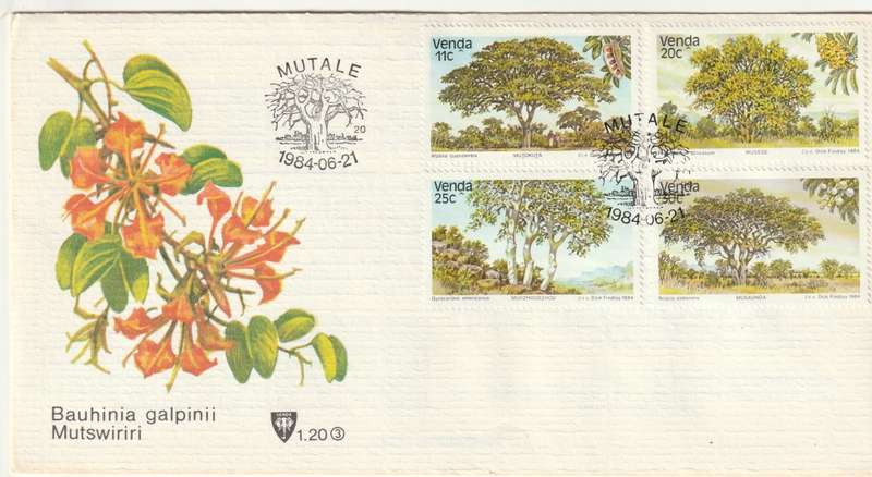 Venda - 1984 - Indigenous Trees - First Day Cover - Small