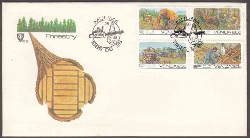Venda - 1986 - Forestry  - First Day Cover - Small