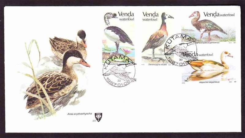 Venda - 1987 - Waterfowl Birds Vogel Wasservogel - First Day Cover - Small