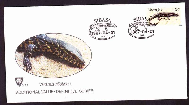 Venda - 1987 - Second Definitive Lizards and Snakes Reptiles Additional Value Iguana Water Leguan