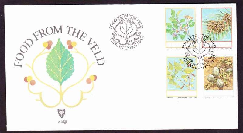 Venda - 1987 - Food from the veld Fruit Fruits - First Day Cover - Small