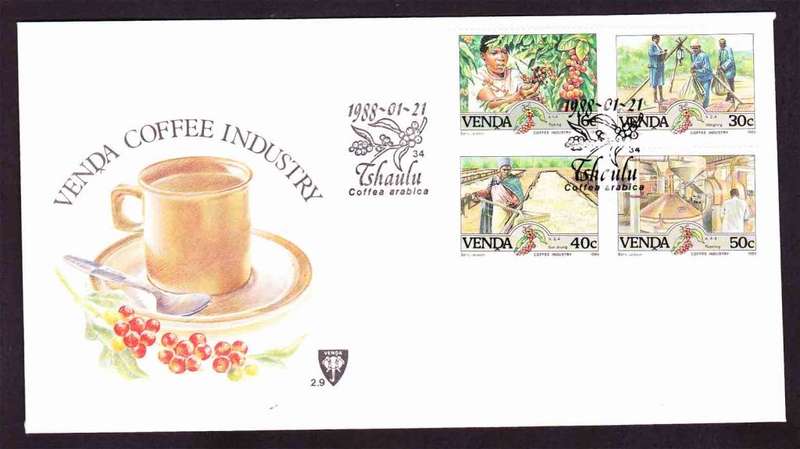 Venda - 1988 - Coffee Industry - First Day Cover - Small