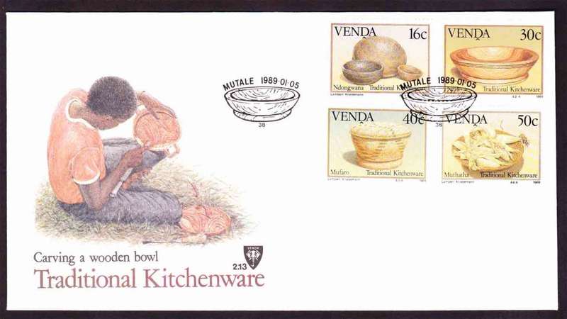 Venda - 1989 - Traditional Kitchenware - First Day Cover - Small