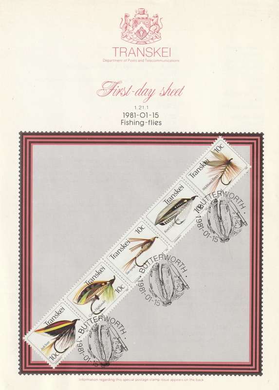 Transkei - 1981 - Fishing Flies Angling - First Day Sheet - Medium