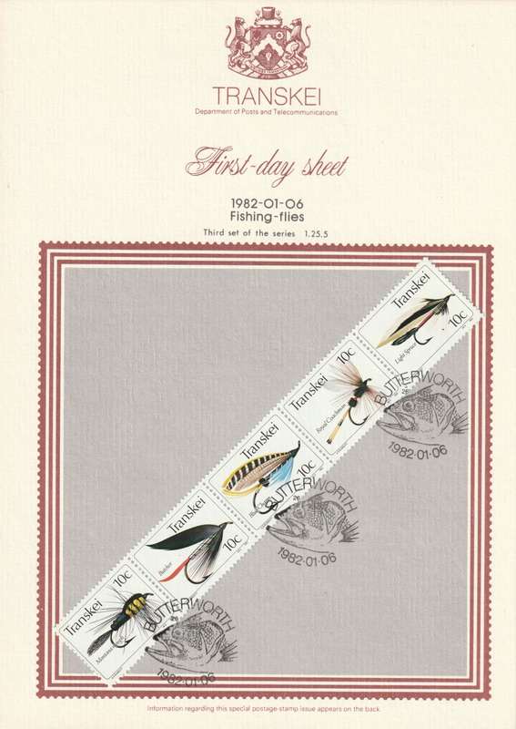 Transkei - 1982 - Fishing Flies Angling - First Day Sheet - Medium