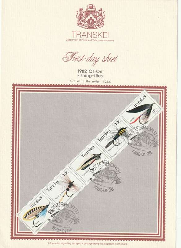 Transkei - 1982 - Fishing Flies Angling - First Day Sheet - Medium