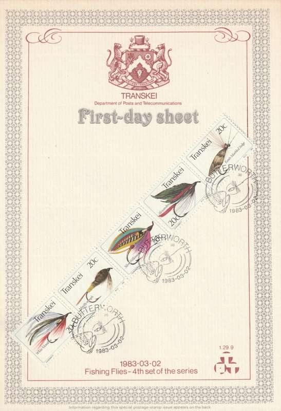 Transkei - 1983 - Fishing Flies Angling - First Day Sheet - Medium