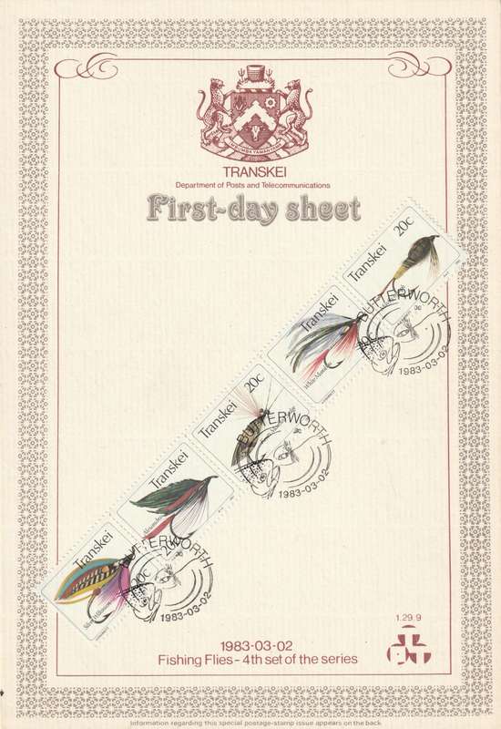 Transkei - 1983 - Fishing Flies Angling - First Day Sheet - Medium