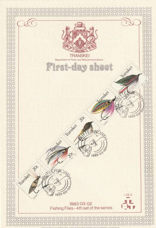 Transkei - 1983 - Fishing Flies Angling - First Day Sheet - Medium