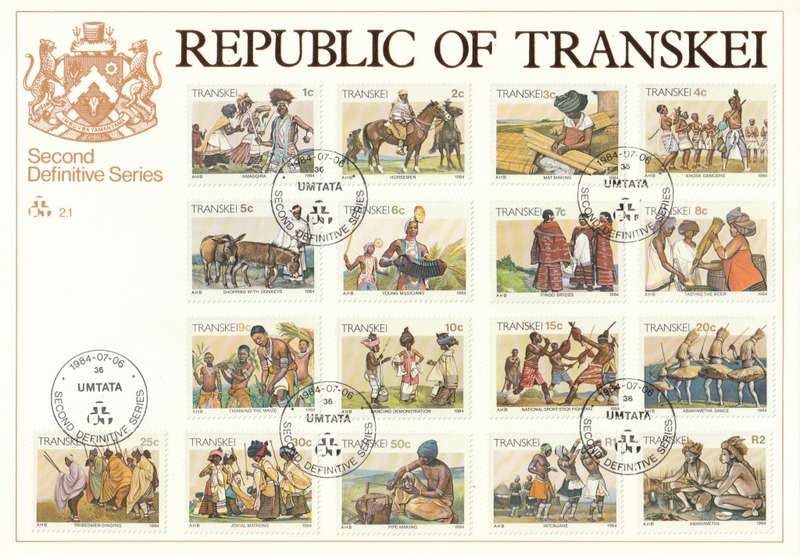 Transkei - 1984 - Traditions Xhosa Lifestyle Second Definitive - First Day Large Card