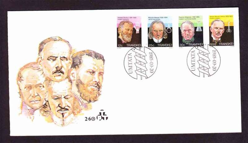 Transkei - 1985 - Heroes of Medicine - First Day Cover - Small