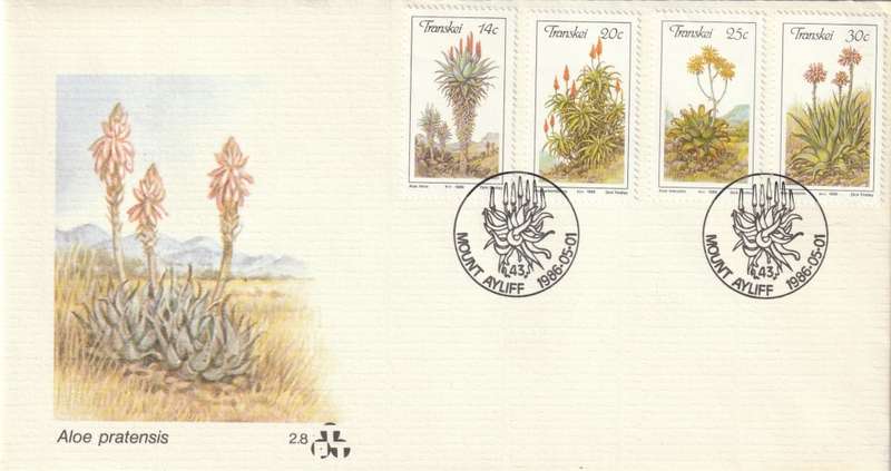 Transkei - 1986 - Aloes Aloe Succulents - First Day Cover - Small