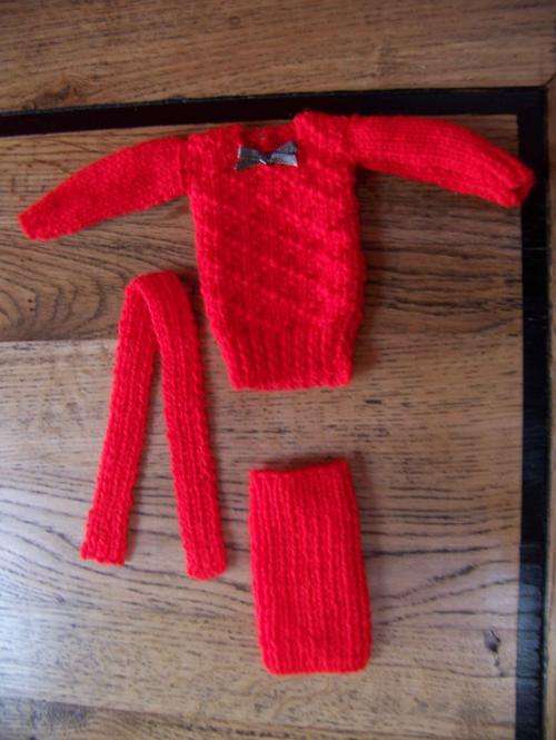 BARBIE Gorgeous "Wedding Outfit" knitted clothes - 28cm to 33cm doll