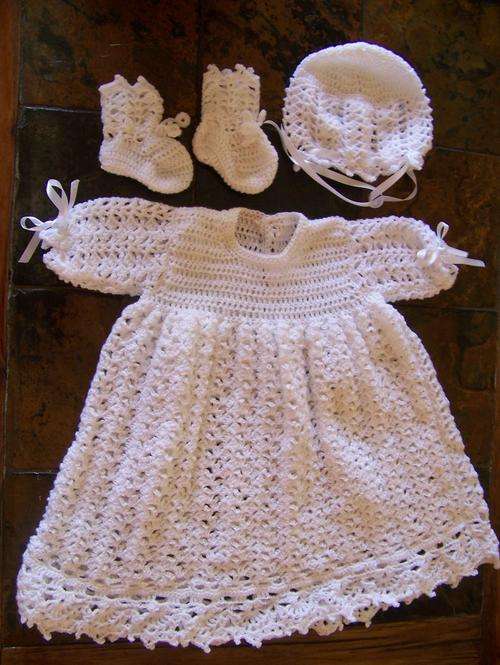 Listing specially for SanetsRebornNursery - Crochet Christening Layette