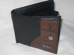 Boss Black/Brown Learher Wallet