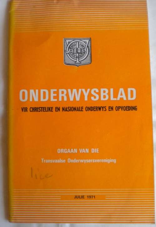 Onderwysblad Julie 1971