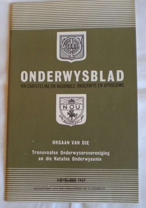 Onderwysblad November 1967
