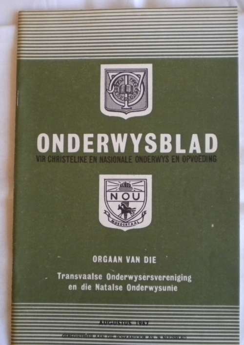 Onderwysblad Augustus 1967