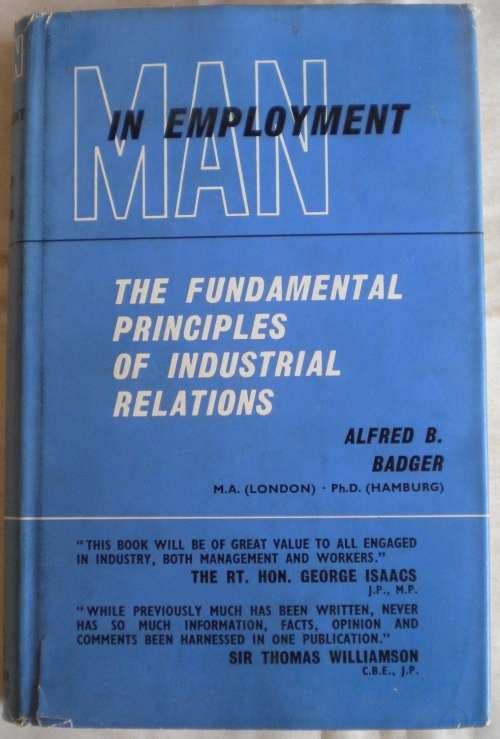 Man in employment by Alfred B Badger 1958