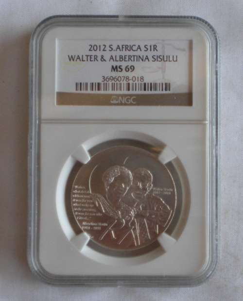 2012 South Africa S1R Walter & Albertina Sisulu MS 69