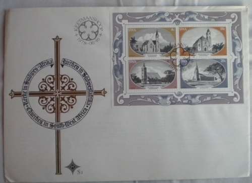 First day envelope - Churches in South-West Africa