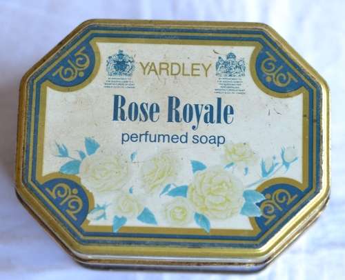 Yardley rose royale perfumed soap tin