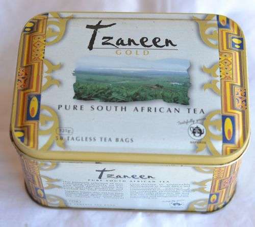 Tzaneen gold tea tin