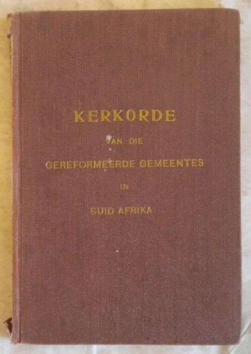 Kerkorde van die Gereformeerde Gemeentes in Suid Afrika