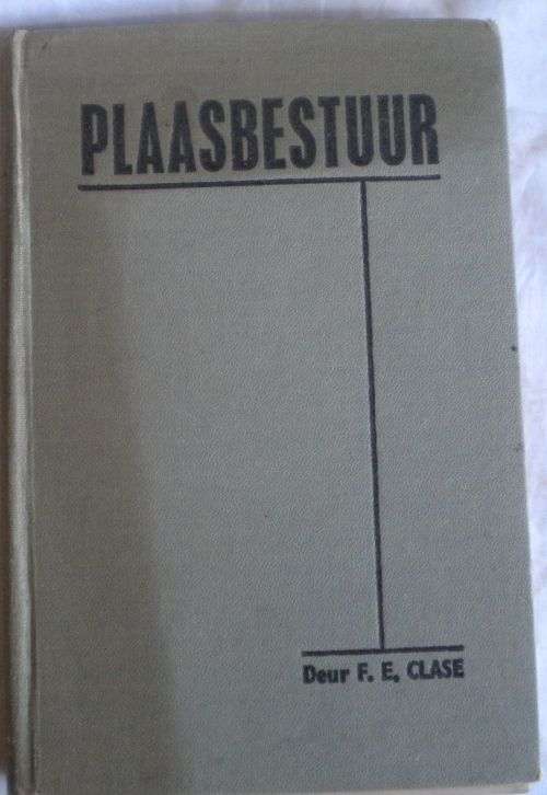 Plaasbestuur deur FE Clase