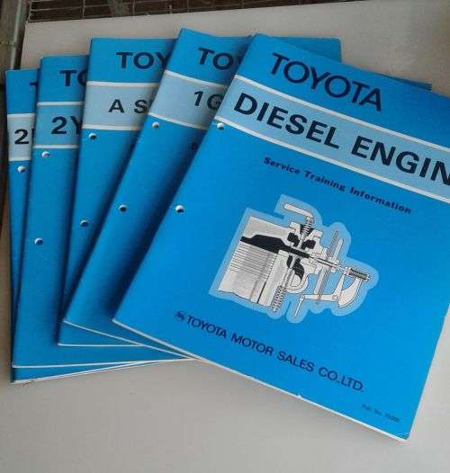 Toyota service training information - 6 x manuals